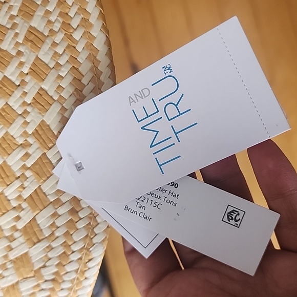 Handmade Women Tape Decor Straw Hat - Picture 5 of 7